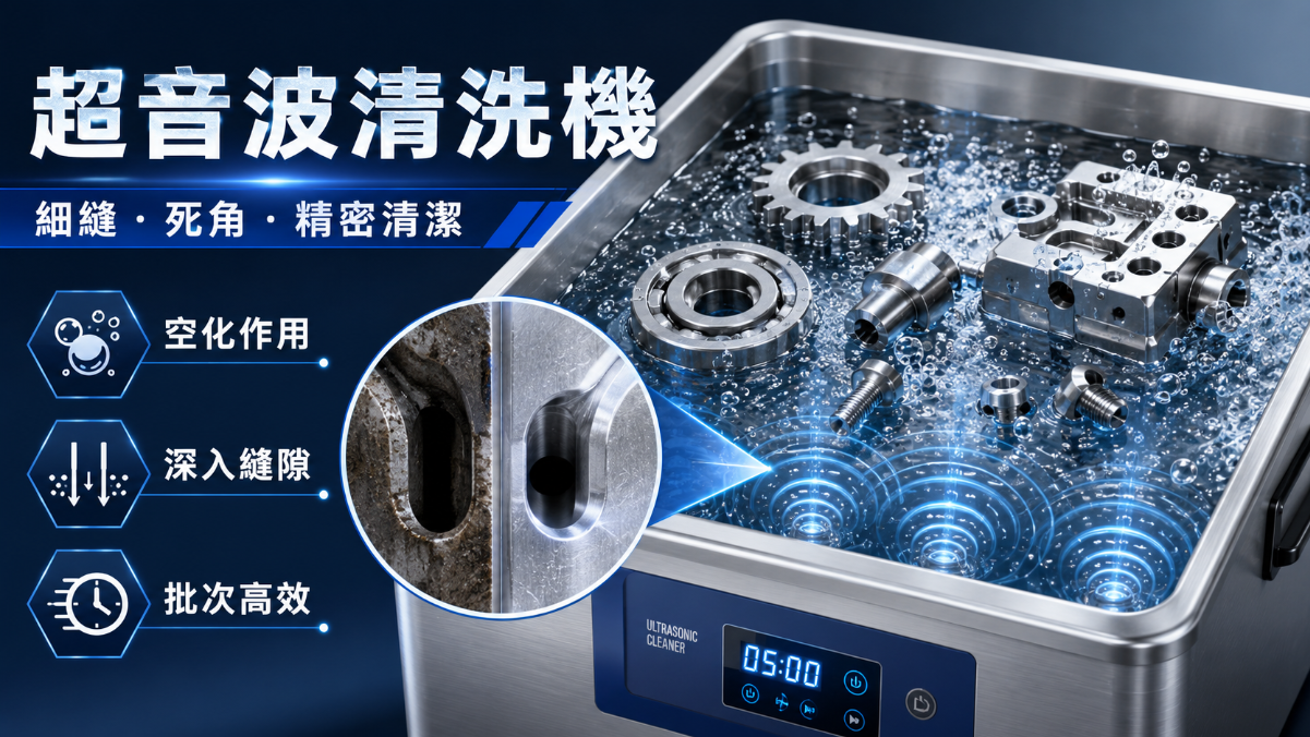 超音波清洗機推薦怎麼選?從清洗原理、機型比較到工業零件洗淨